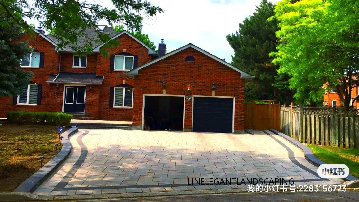 Premium interlocking driveway