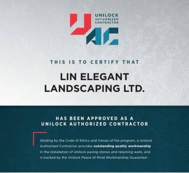 Unilock Authorized Contractor Certification