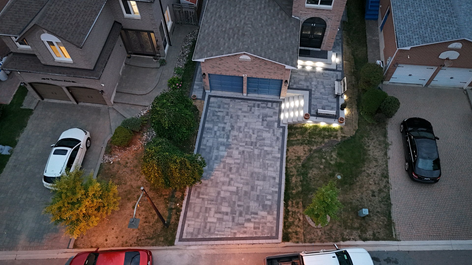 Aerial View Driveway